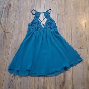 Soma Green Lace Trim Nightgown S